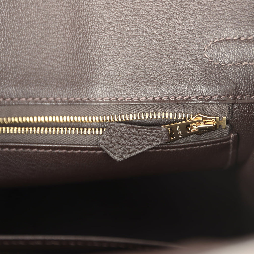 Hermes Birkin 25 Bai-Brun Togo Permabrass Hardware
