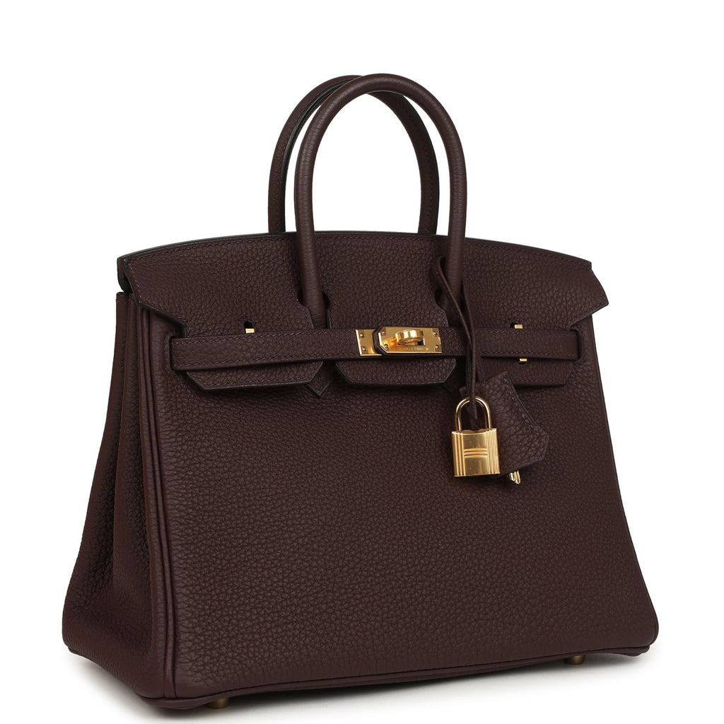 Hermes Birkin 25 Rouge Sellier Togo Gold Hardware