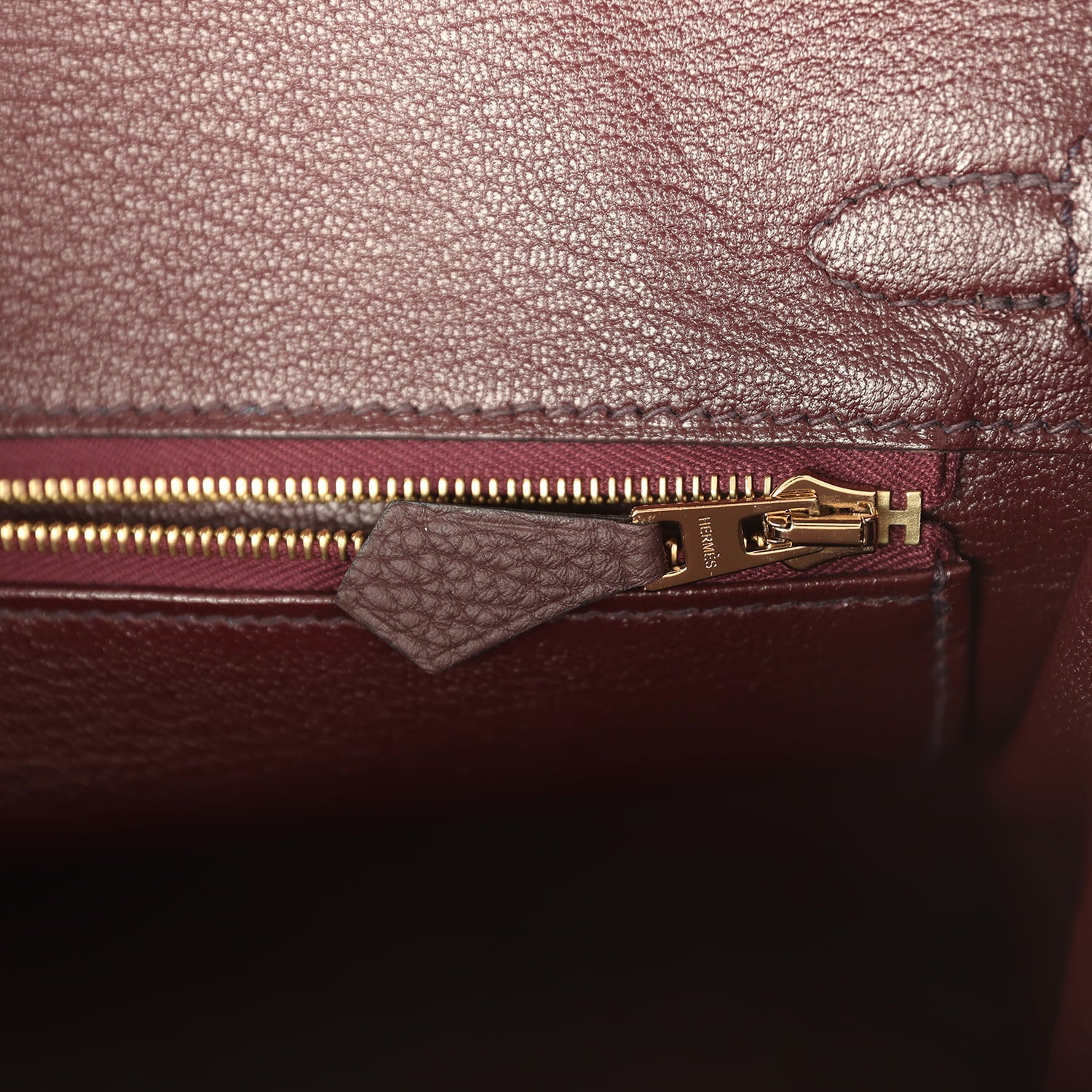 Hermes Birkin 25 Rouge Sellier Togo Gold Hardware