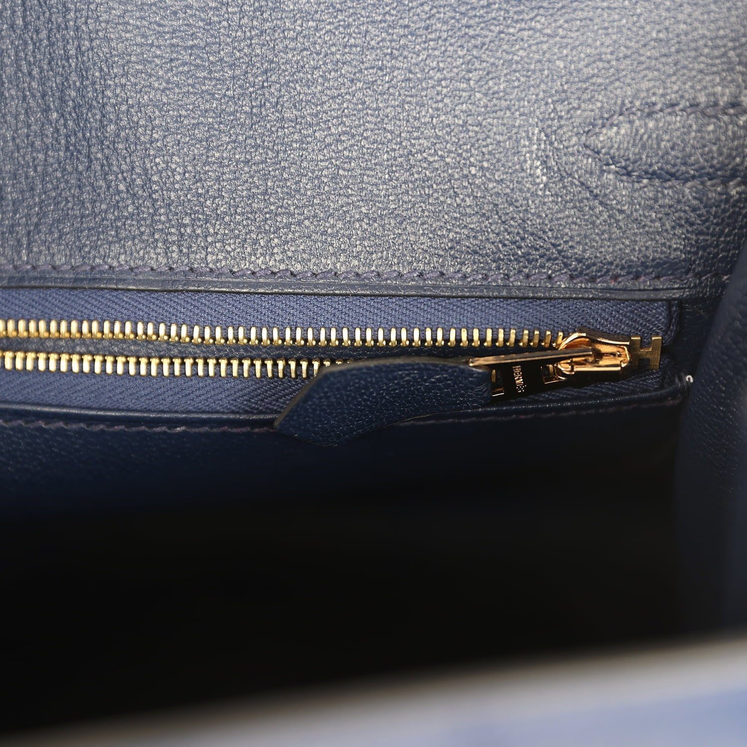 Hermes Special Order (HSS) Birkin Sellier 25 Bleu Saphir Epsom Gold Hardware
