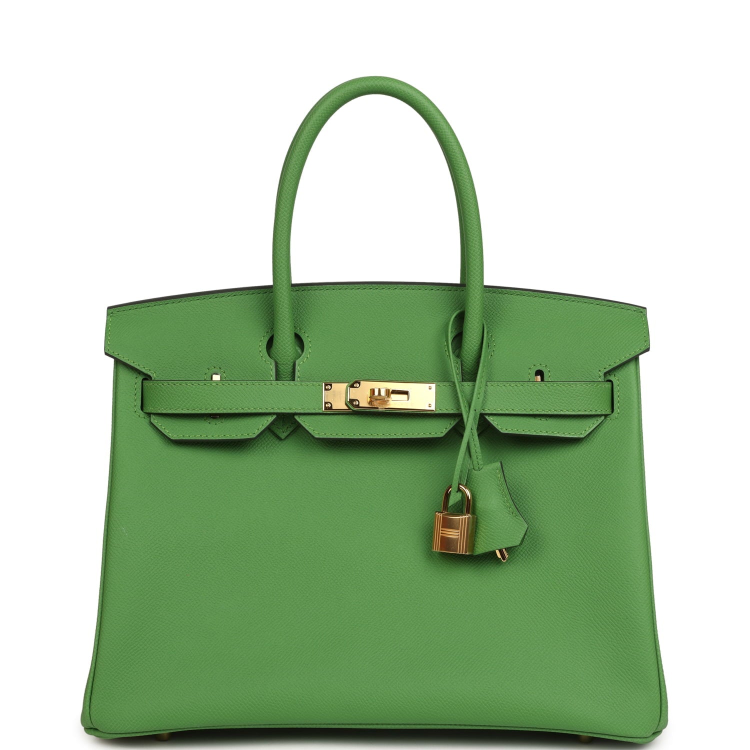 Hermes Birkin 30 Vert Yucca Epsom Gold Hardware