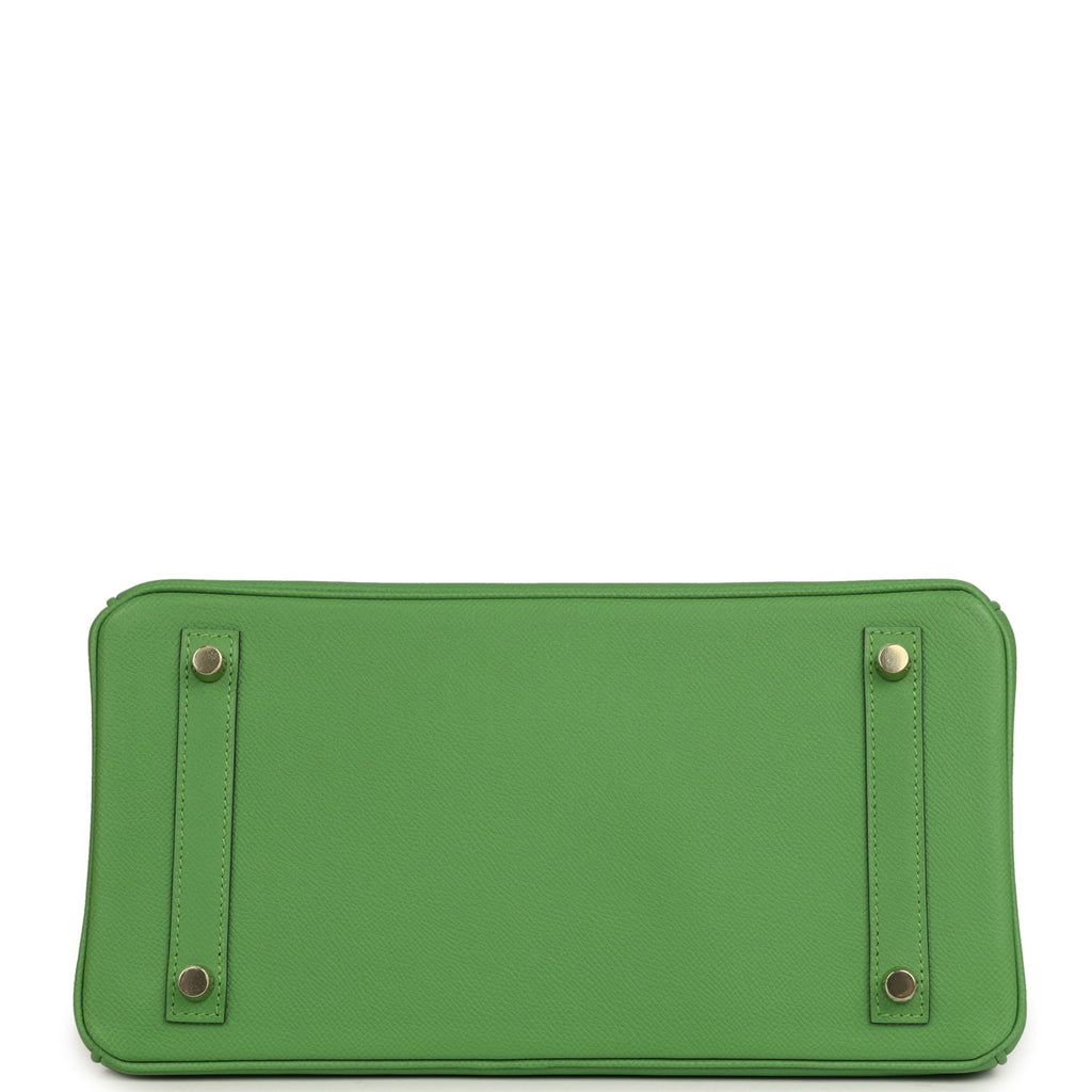 Hermes Birkin 30 Vert Yucca Epsom Gold Hardware