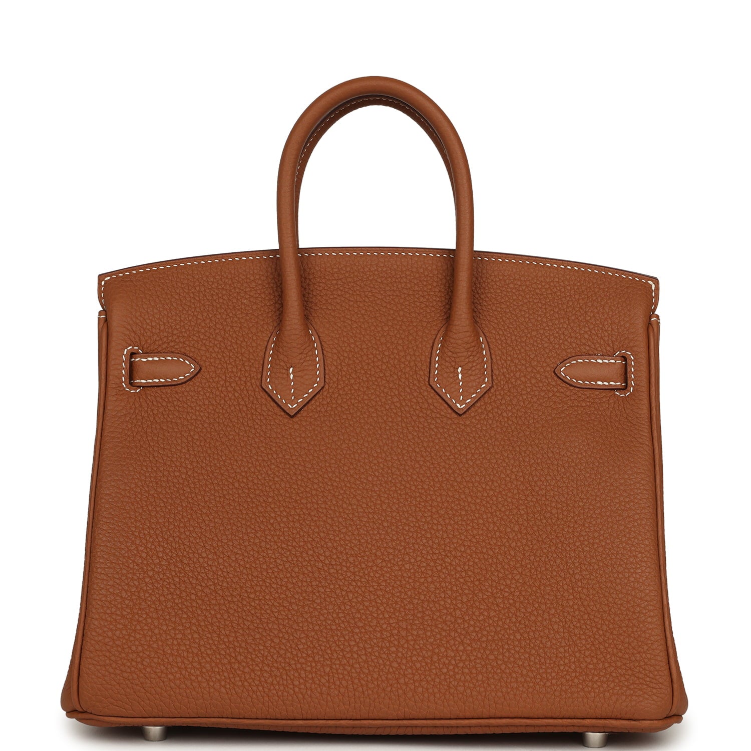 Pre-owned Hermes Birkin 25 Gold Togo Palladium Hardware