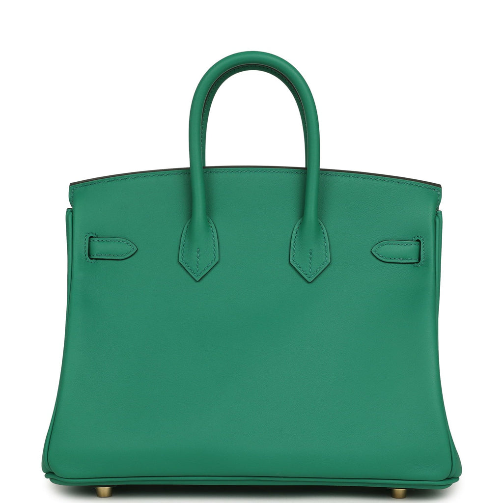 Hermes Birkin 25 Vert Vertigo Swift Gold Hardware