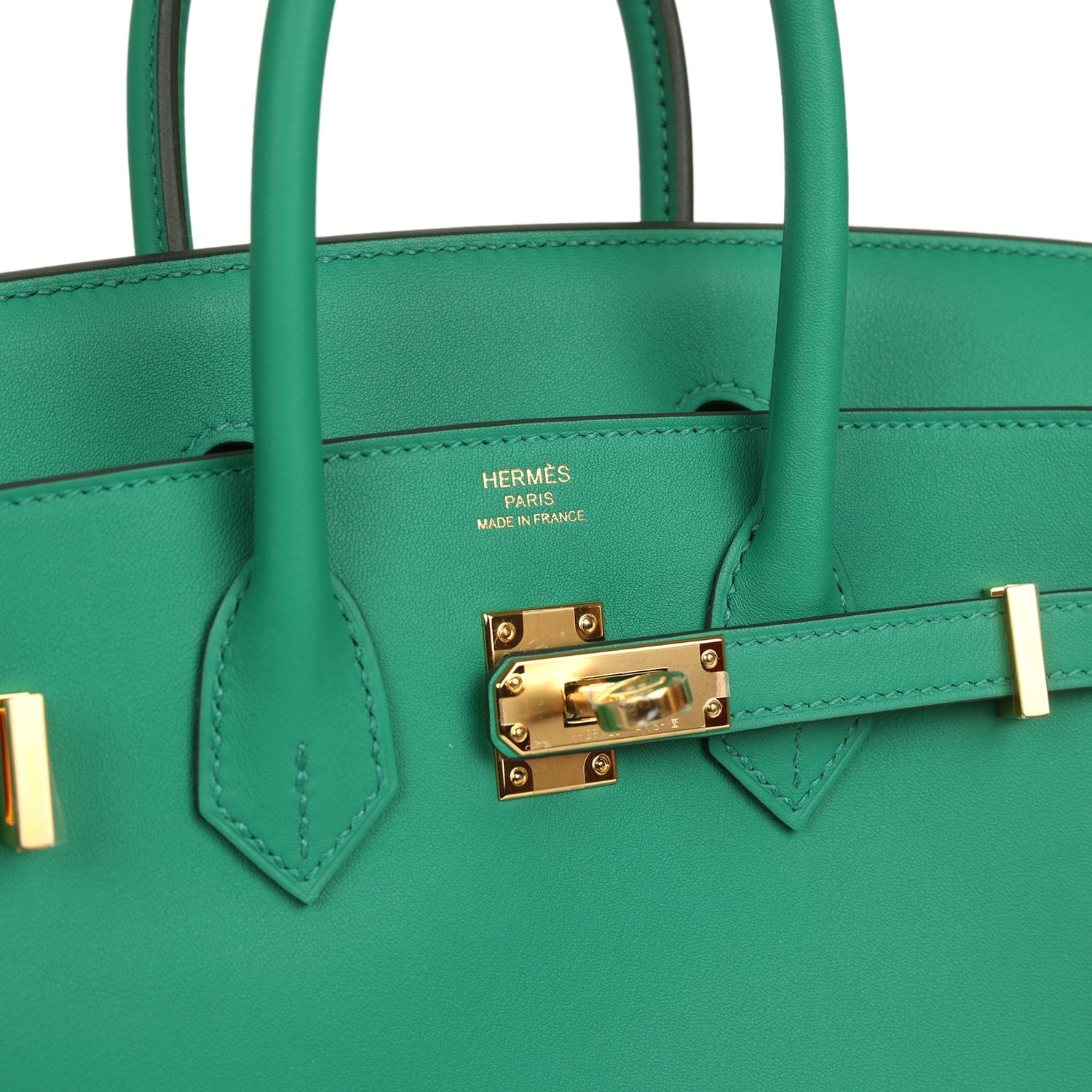 Hermes Birkin 25 Vert Vertigo Swift Gold Hardware