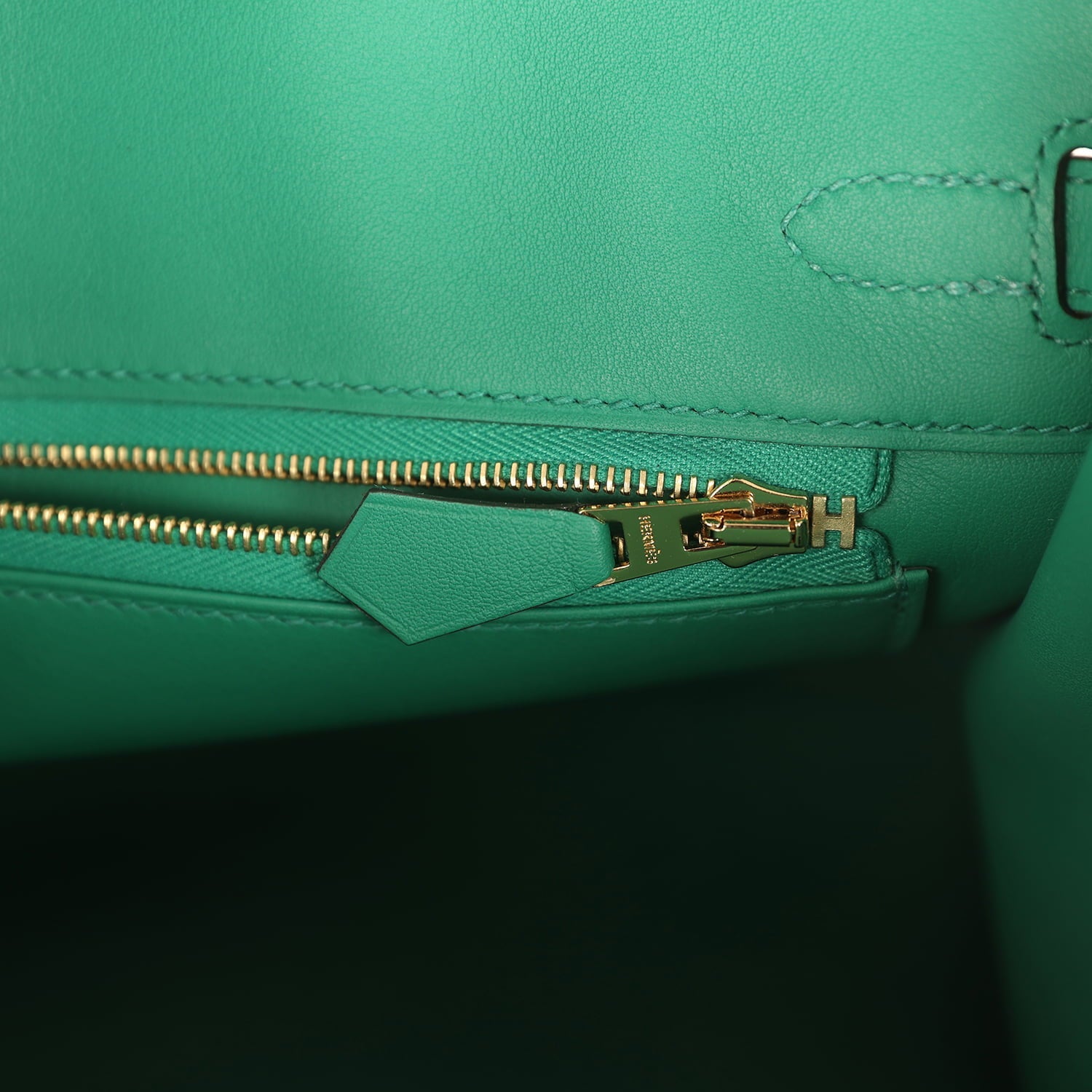 Hermes Birkin 25 Vert Vertigo Swift Gold Hardware