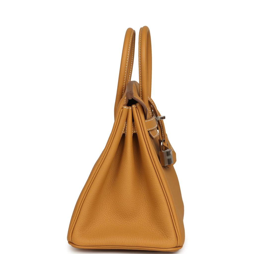 Hermes Birkin 25 Naturel Sable Togo Palladium Hardware