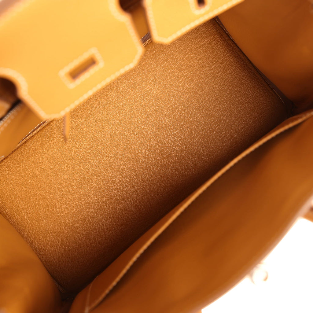 Hermes Birkin 25 Naturel Sable Togo Palladium Hardware