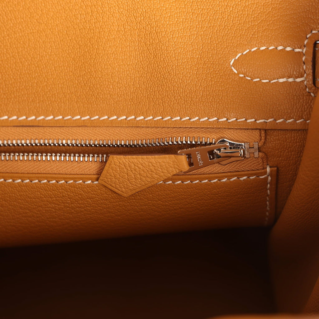 Hermes Birkin 25 Naturel Sable Togo Palladium Hardware