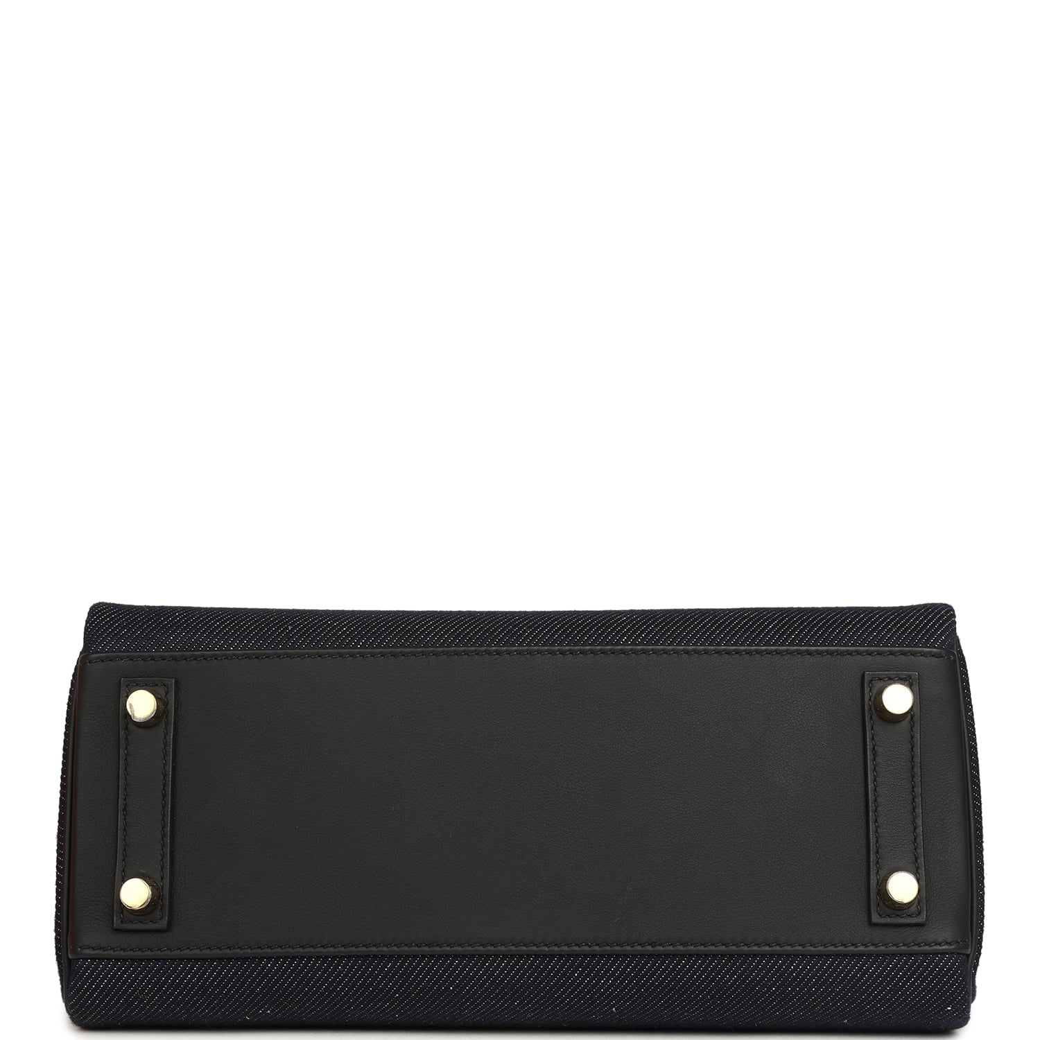 Hermes Shoulder Birkin Light 29 Black Swift and Bleu Indigo Denim Gold Hardware