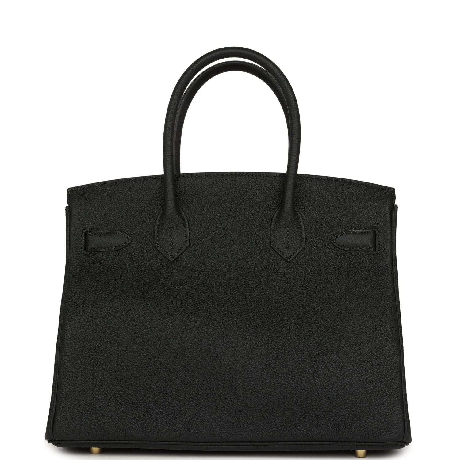 Pre-owned Hermes Birkin 30 Black Togo Gold Hardware