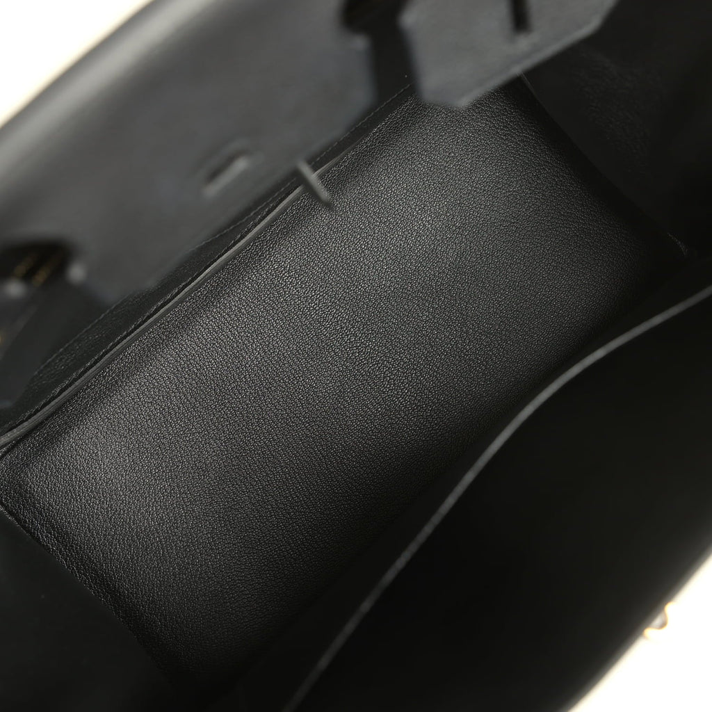 Pre-owned Hermes Birkin 30 Black Togo Gold Hardware