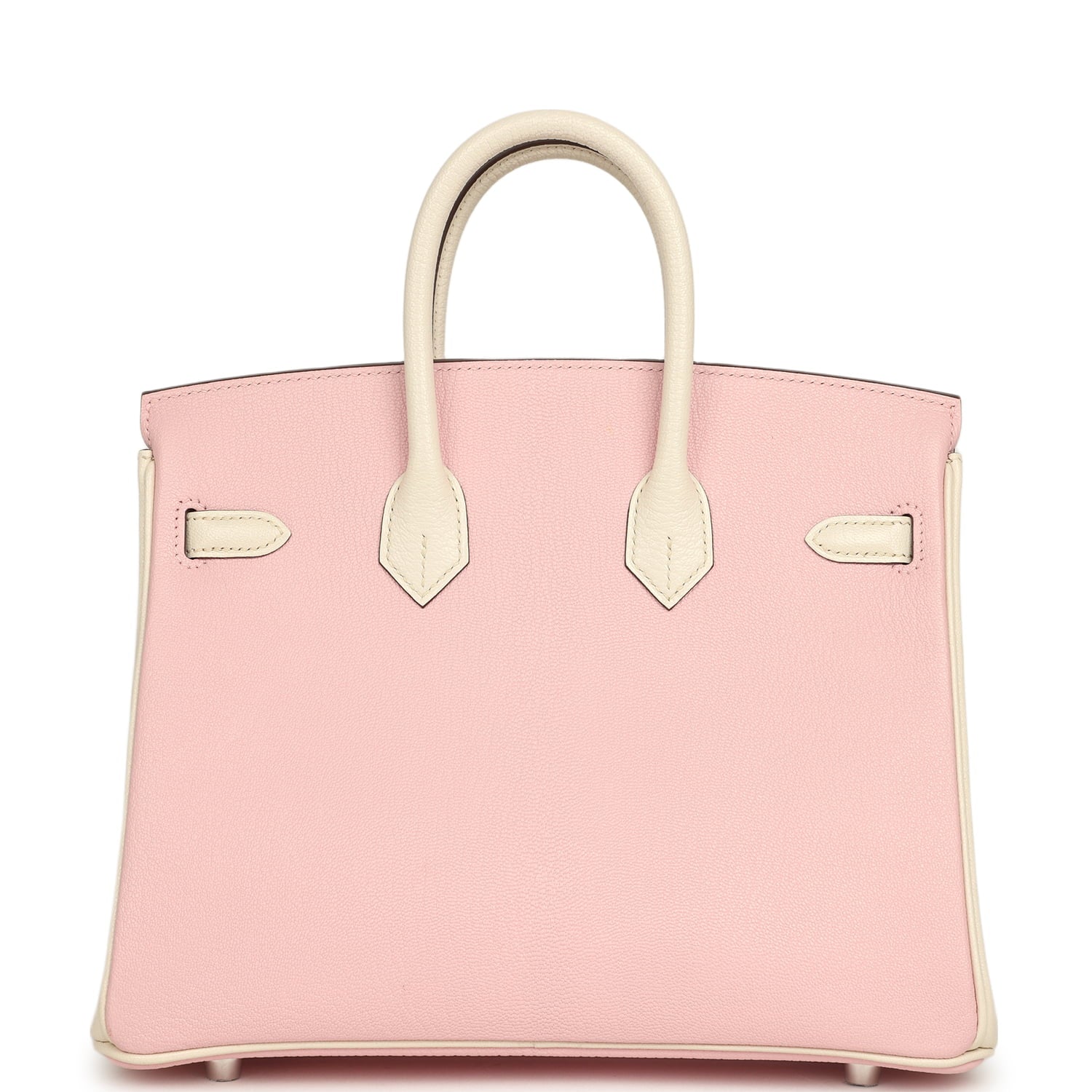 Hermes Special Order (HSS) Birkin 25 Rose Sakura and Nata Chevre Mysore Brushed Palladium Hardware