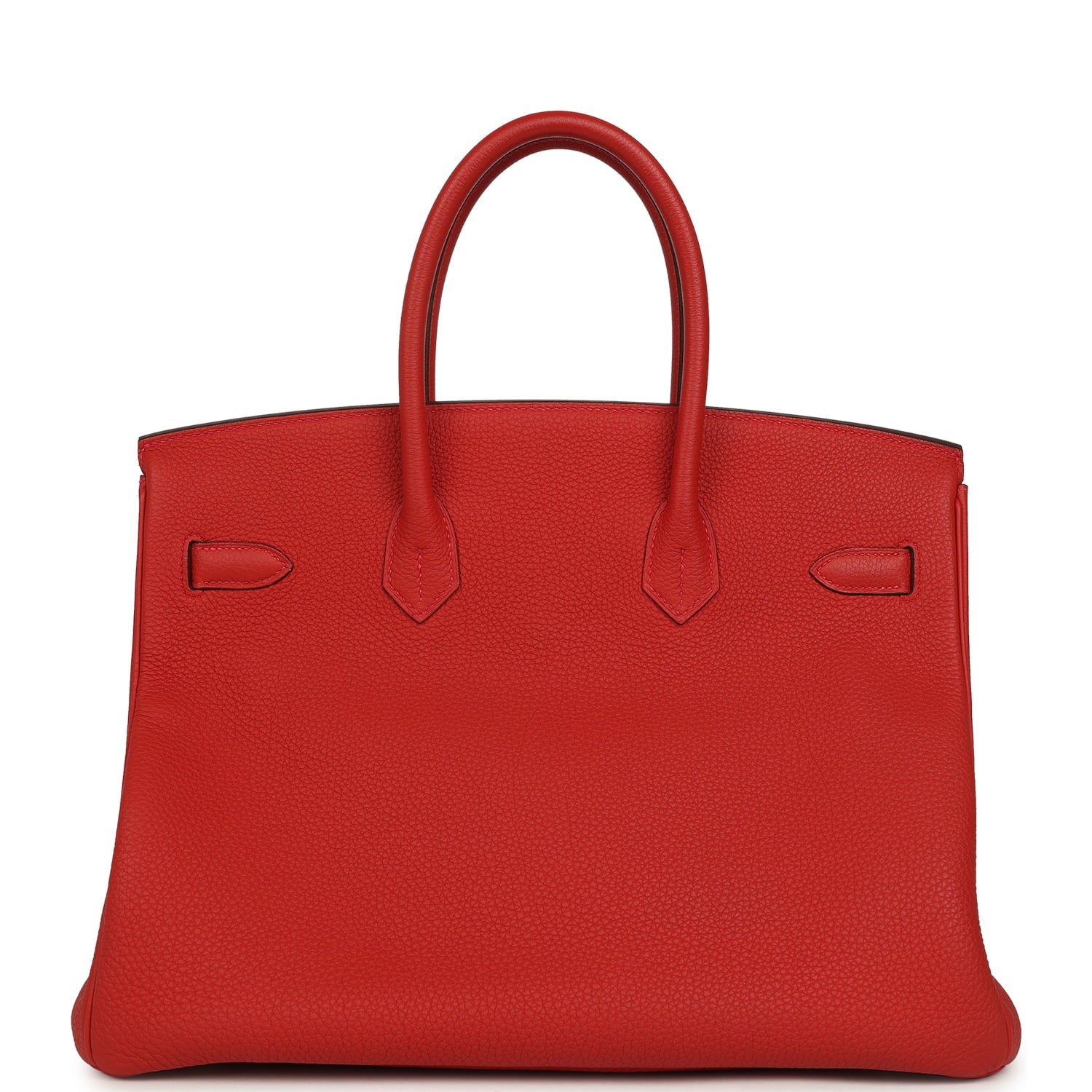 Pre-owned Hermes Birkin 35 Rouge Tomate Togo Gold Hardware