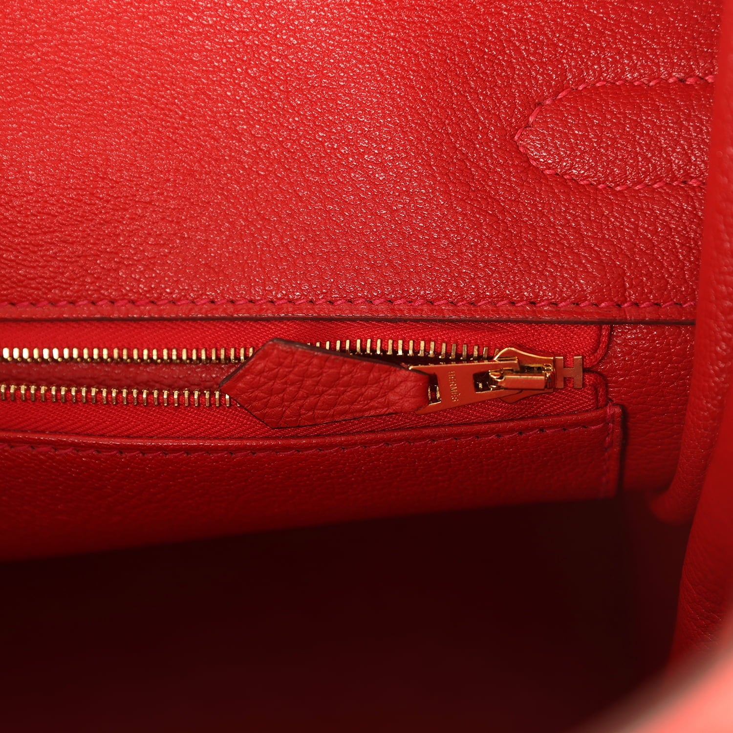 Pre-owned Hermes Birkin 35 Rouge Tomate Togo Gold Hardware