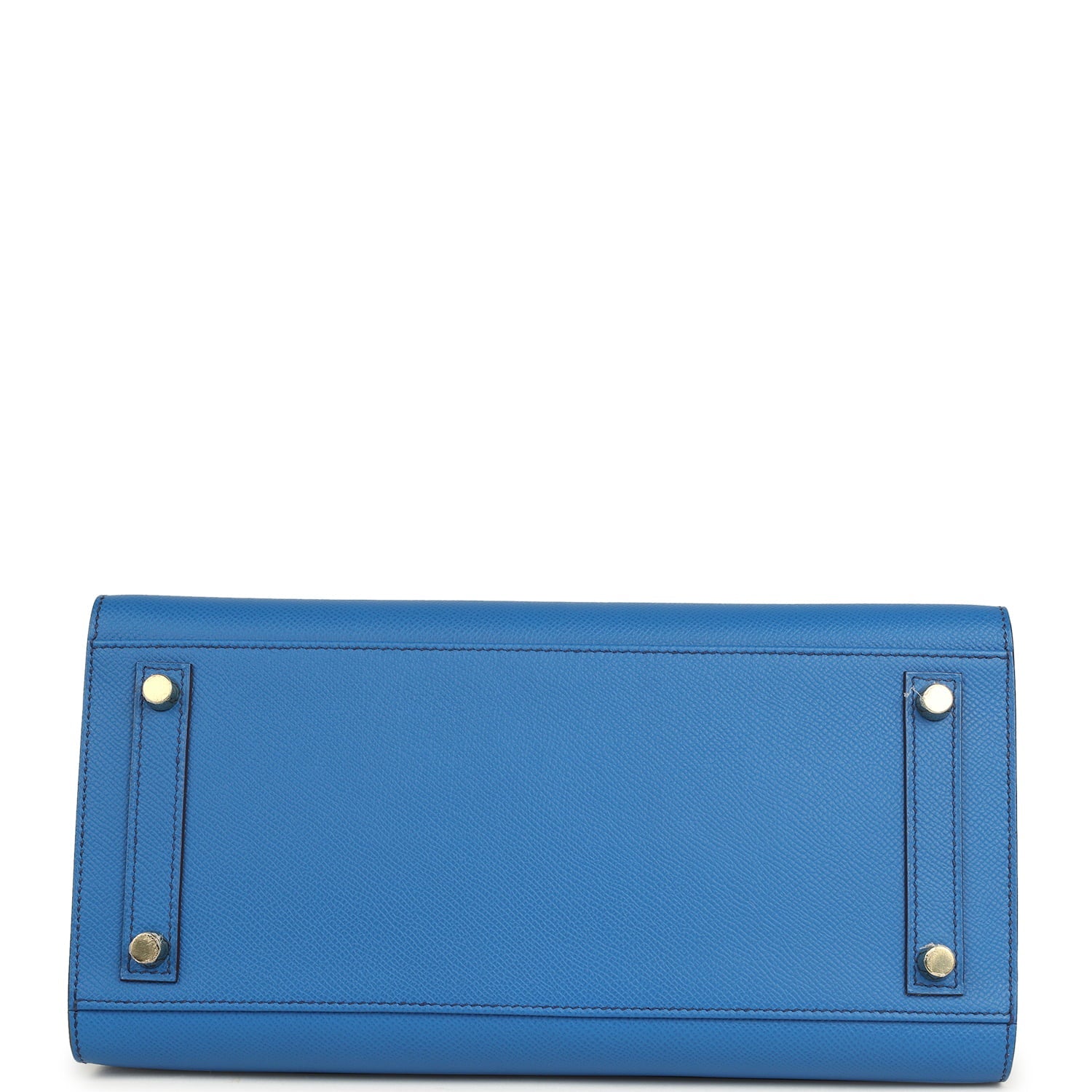 Pre-owned Hermes Special Order (HSS) Birkin Sellier 30 Bleu France Epsom Brushed Gold Hardware
