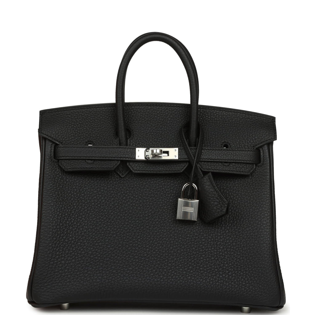 Hermes Birkin 25 Black Togo Palladium Hardware