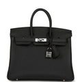 Hermes Birkin 25 Black Togo Palladium Hardware