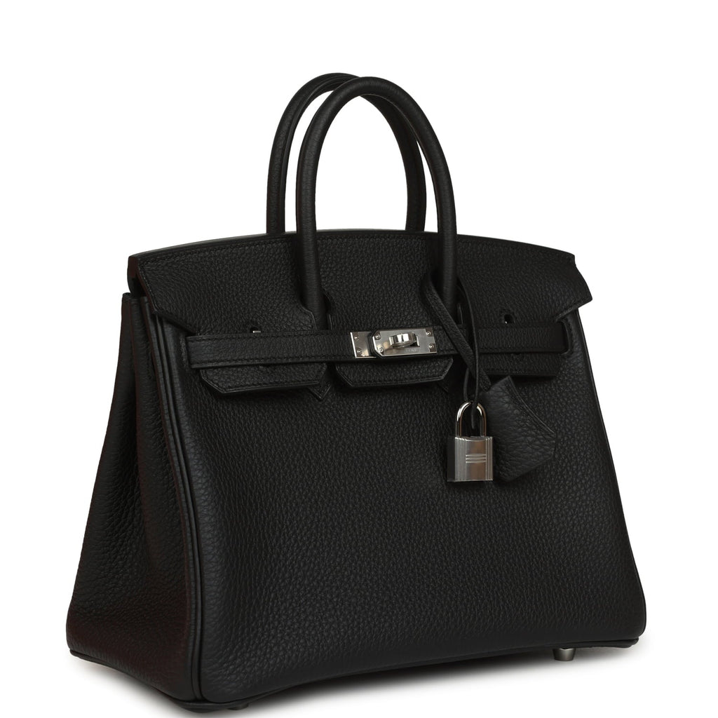 Hermes Birkin 25 Black Togo Palladium Hardware
