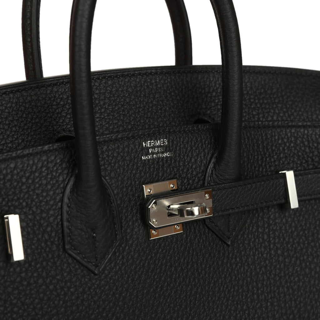 Hermes Birkin 25 Black Togo Palladium Hardware