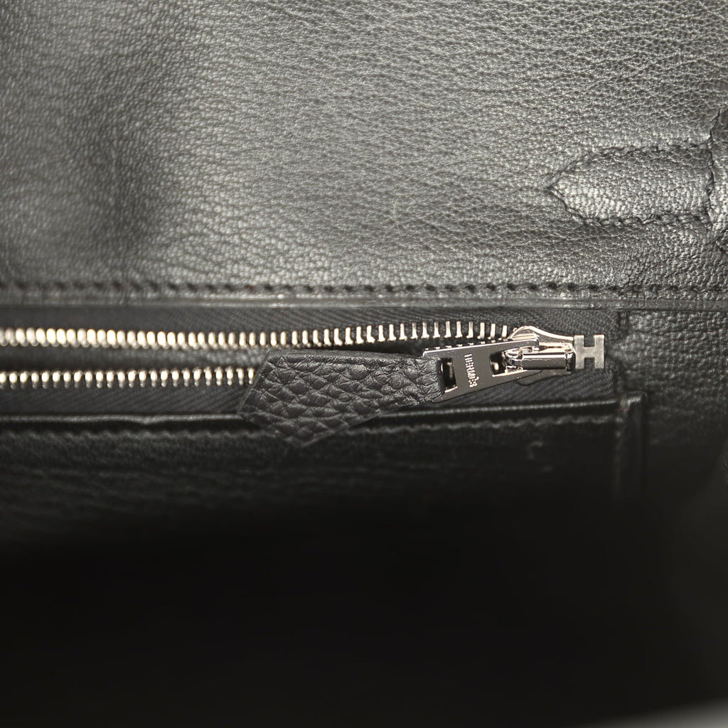 Hermes Birkin 25 Black Togo Palladium Hardware