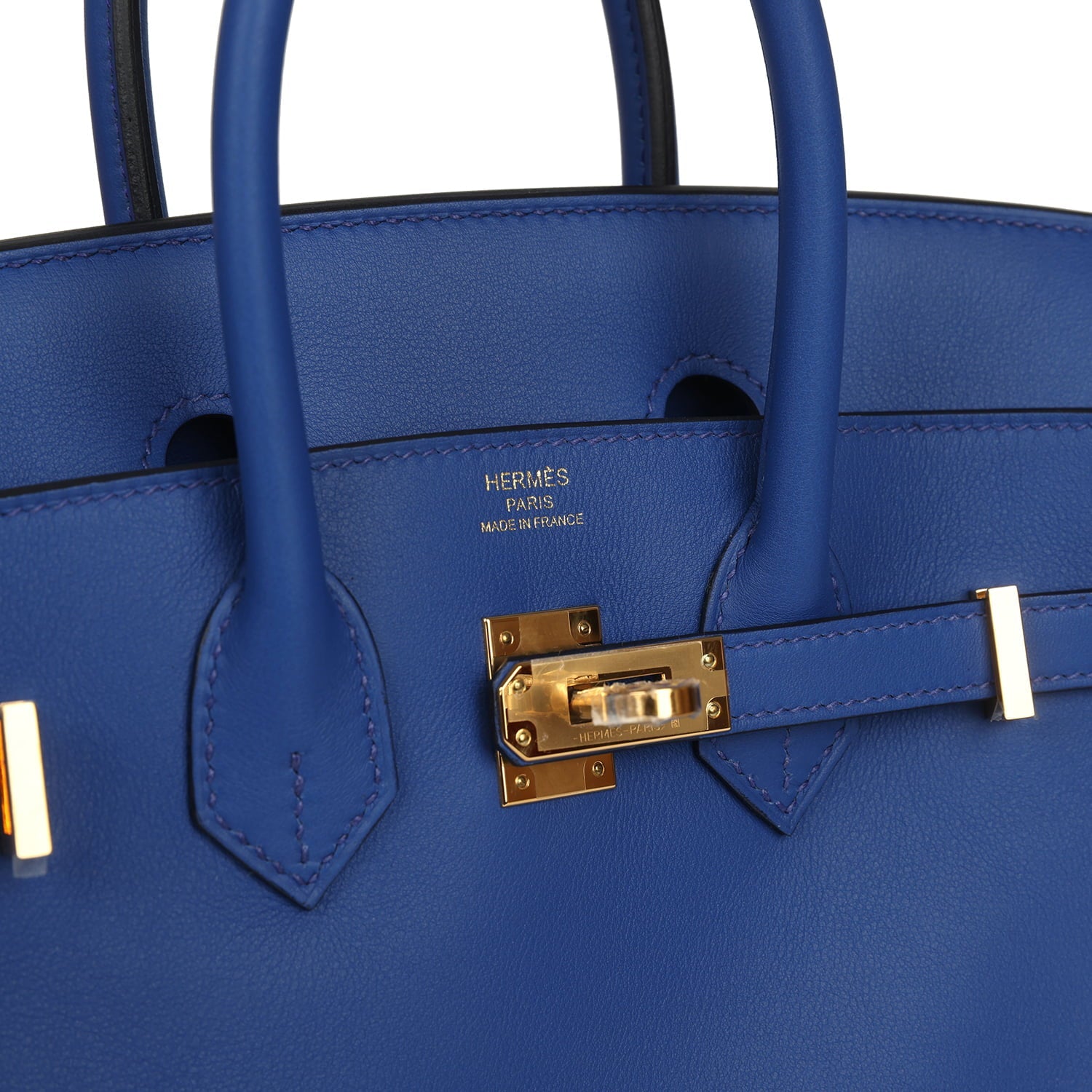 Hermes Birkin 25 Bleu Royal Swift Gold Hardware