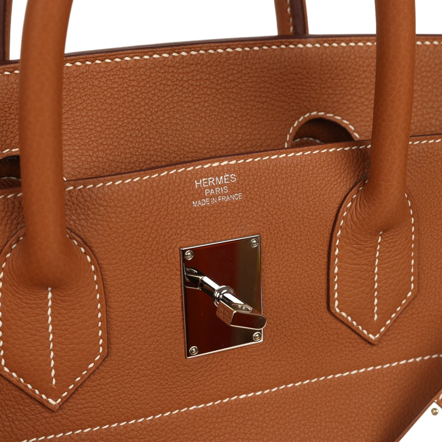 Pre-owned Hermes Birkin HAC 40 Gold Togo Palladium Hardware