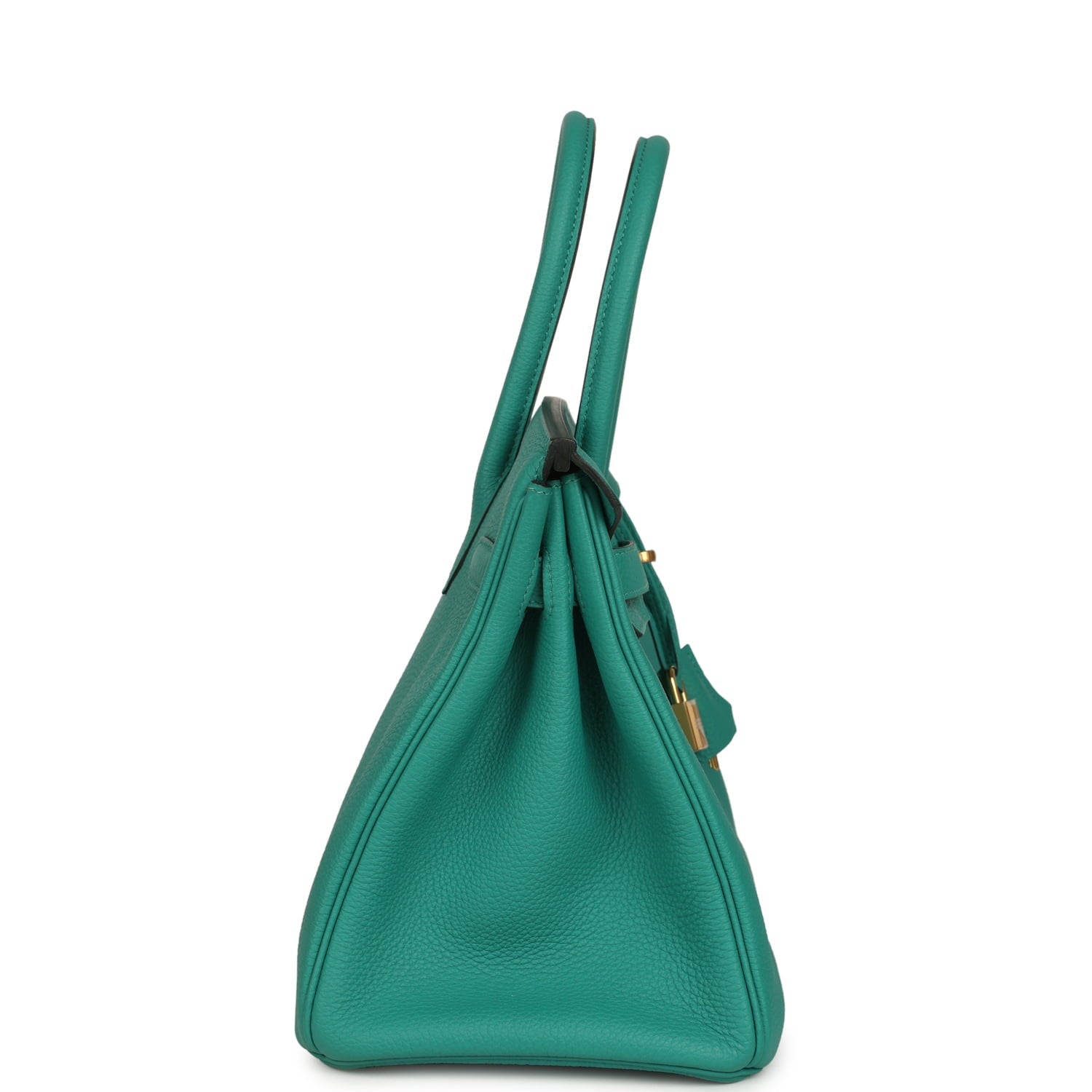Pre-owned Hermes Birkin 30 Vert Verone Togo Gold Hardware