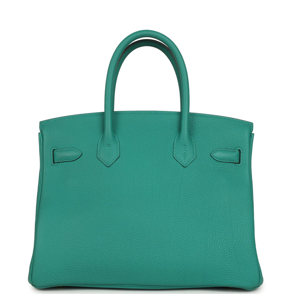 Pre-owned Hermes Birkin 30 Vert Verone Togo Gold Hardware