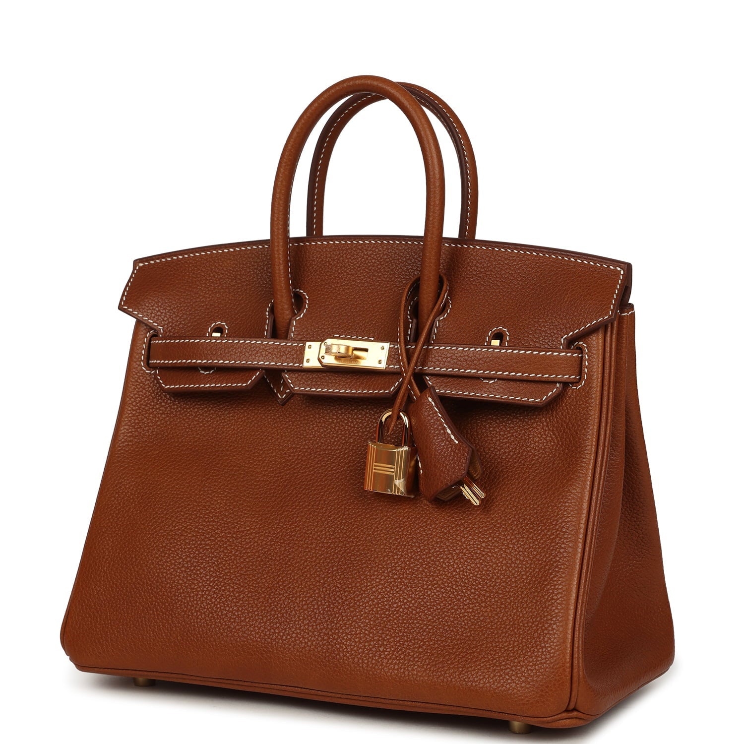 Hermes Birkin 25 Fauve Barenia Faubourg Gold Hardware
