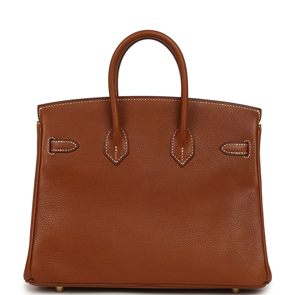 Hermes Birkin 25 Fauve Barenia Faubourg Gold Hardware