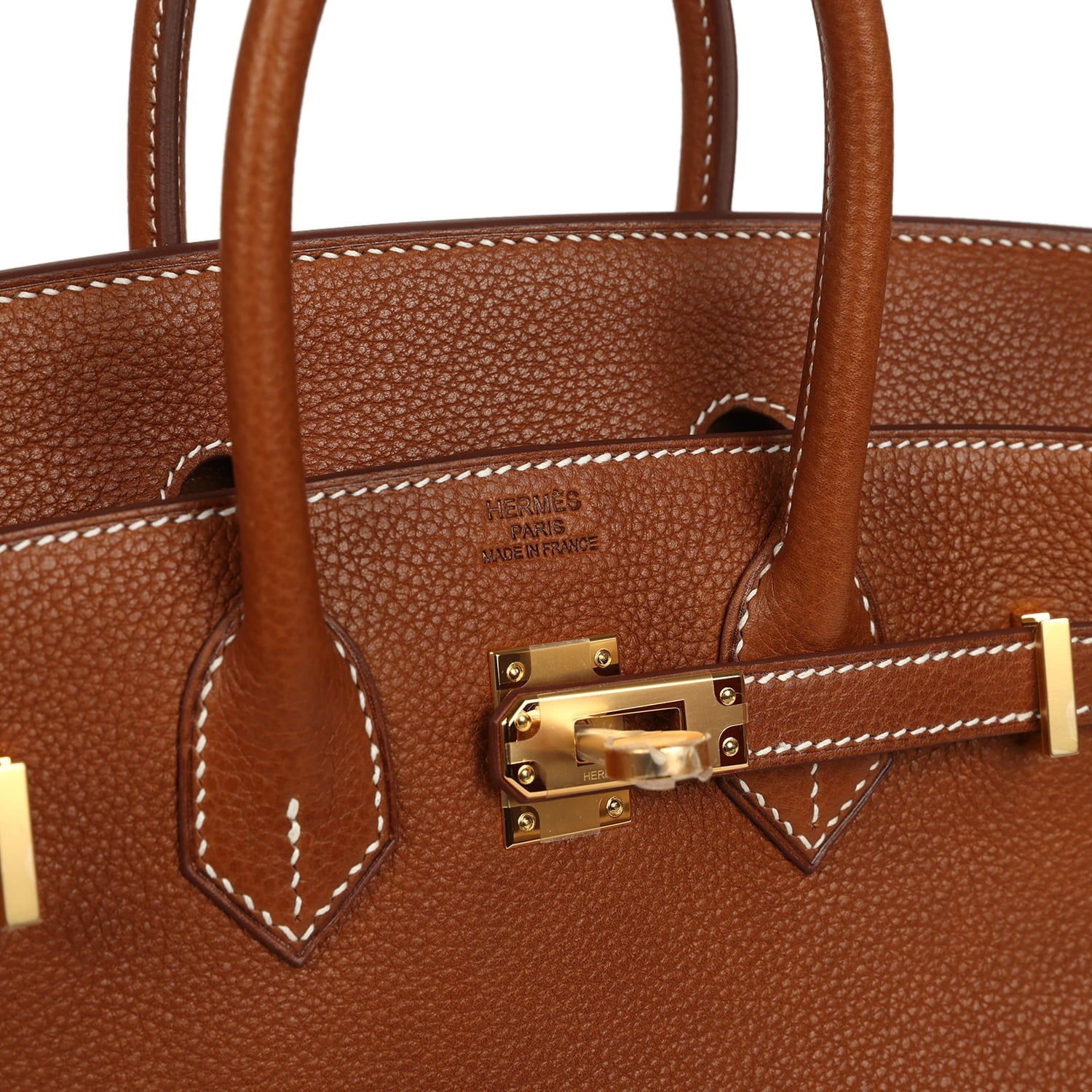 Hermes Birkin 25 Fauve Barenia Faubourg Gold Hardware
