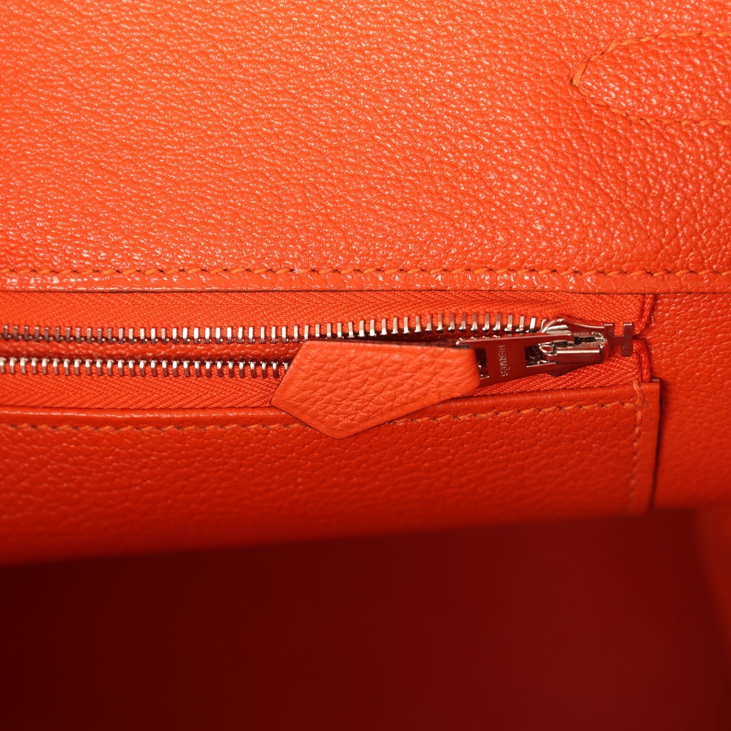 Pre-owned Hermes Birkin 35 Feu Togo Gold Hardware