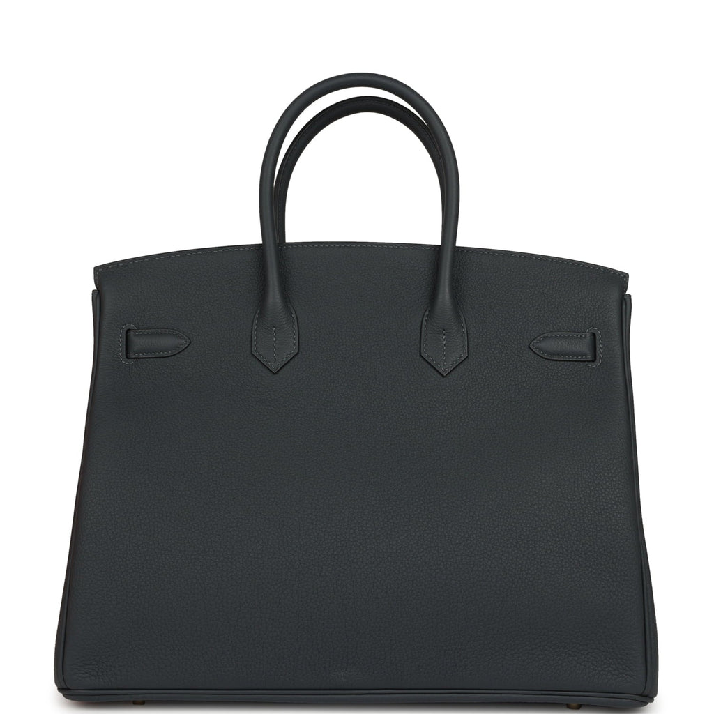 Hermes Birkin 35 Gris Misty Togo Gold Hardware