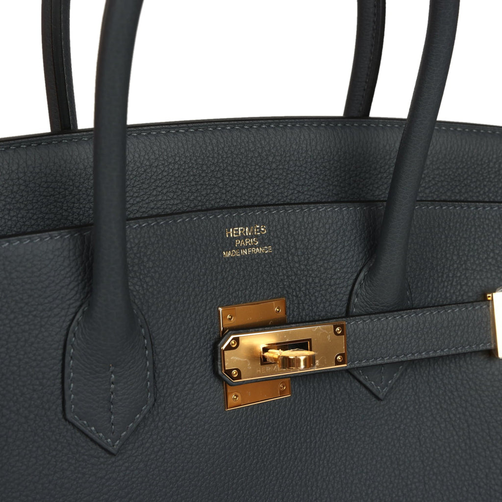 Hermes Birkin 35 Gris Misty Togo Gold Hardware