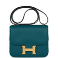 Hermes Constance 18 Vert Bosphore Evercolor Gold Hardware