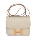 Hermes Constance 18 Beton Matte Alligator Gold Hardware