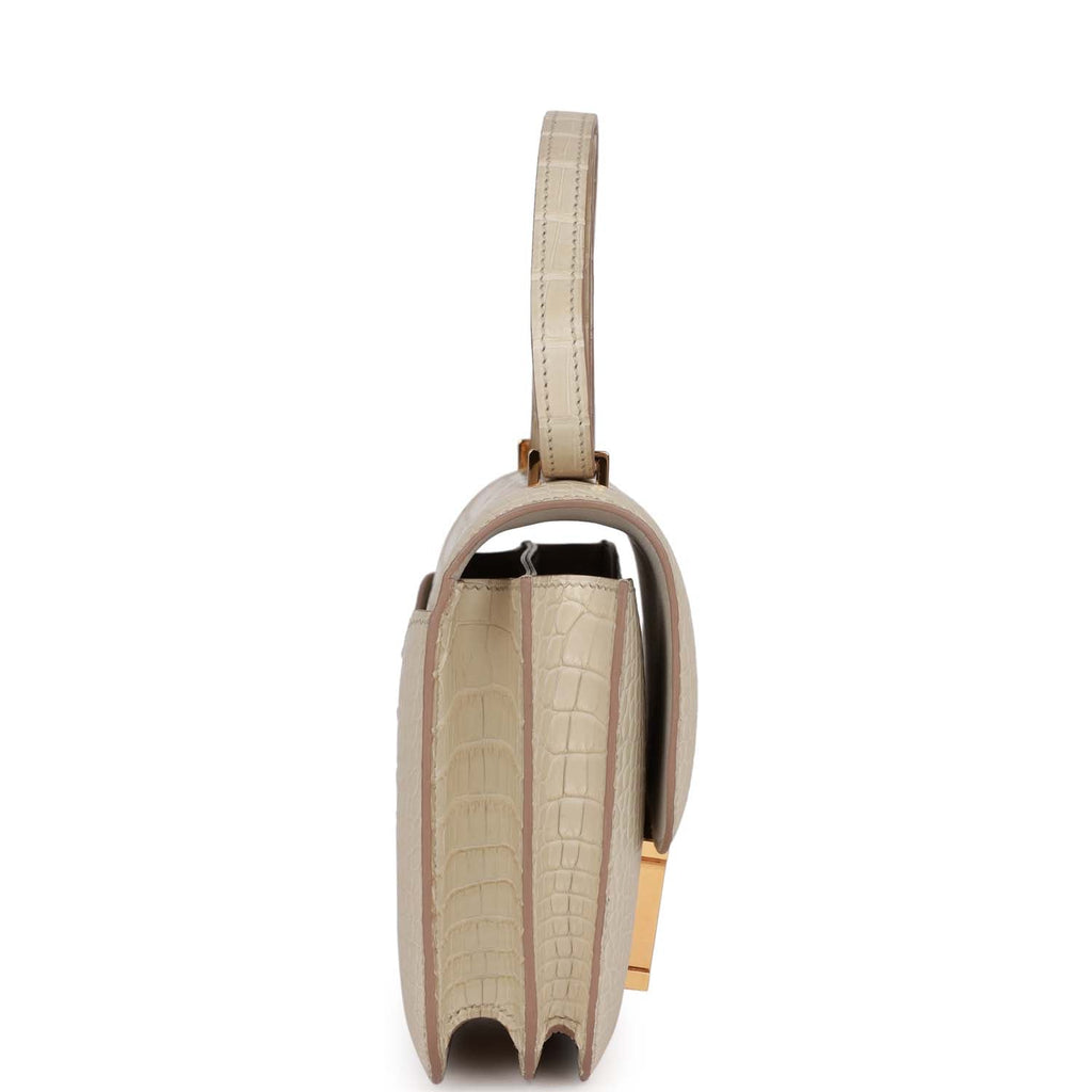 Hermes Constance 18 Beton Matte Alligator Gold Hardware