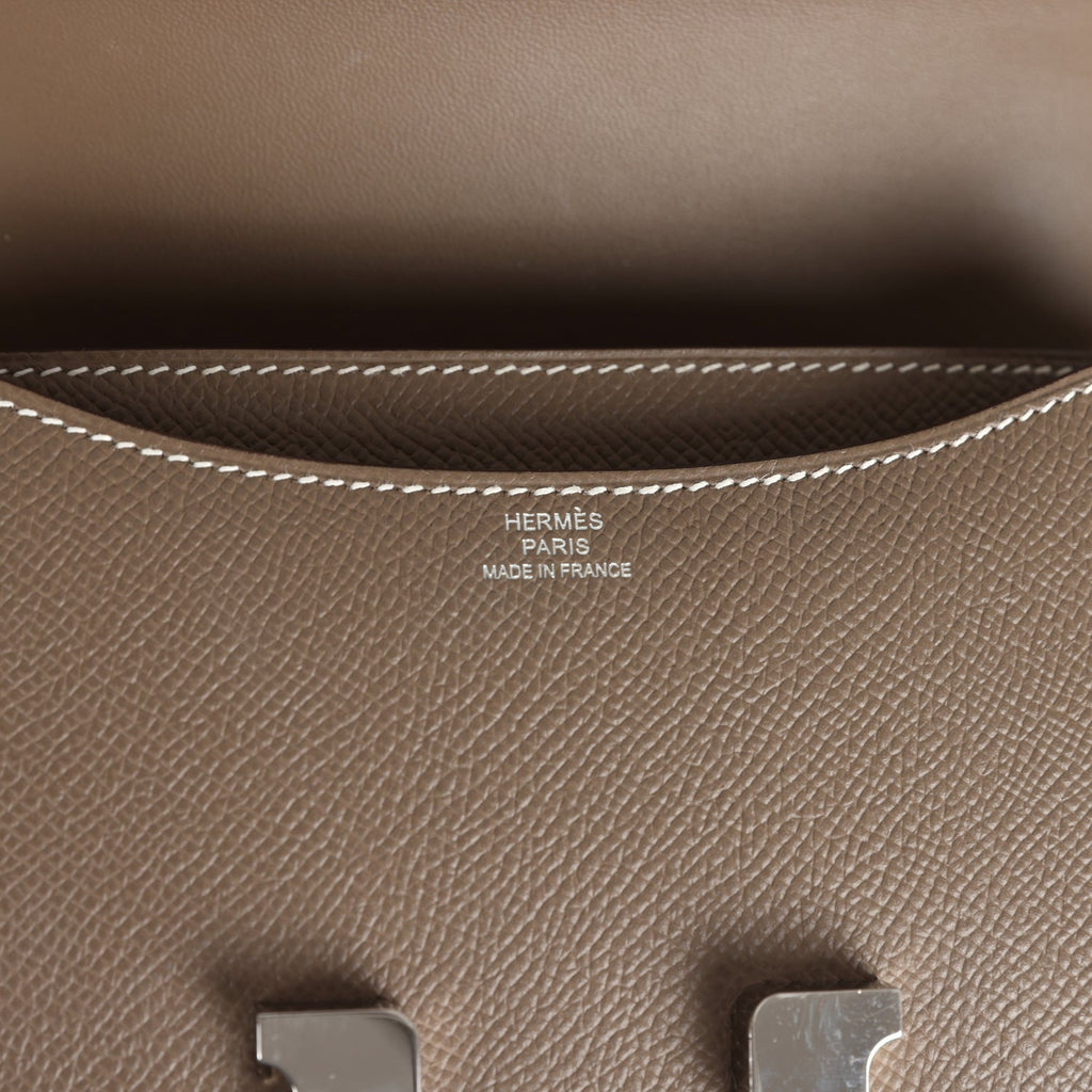 Hermes Constance 18 Etoupe Epsom Palladium Hardware
