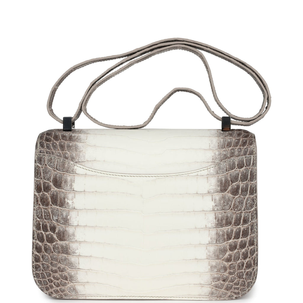 Hermes Constance 1-24 Himalaya Matte Niloticus Crocodile Palladium Hardware