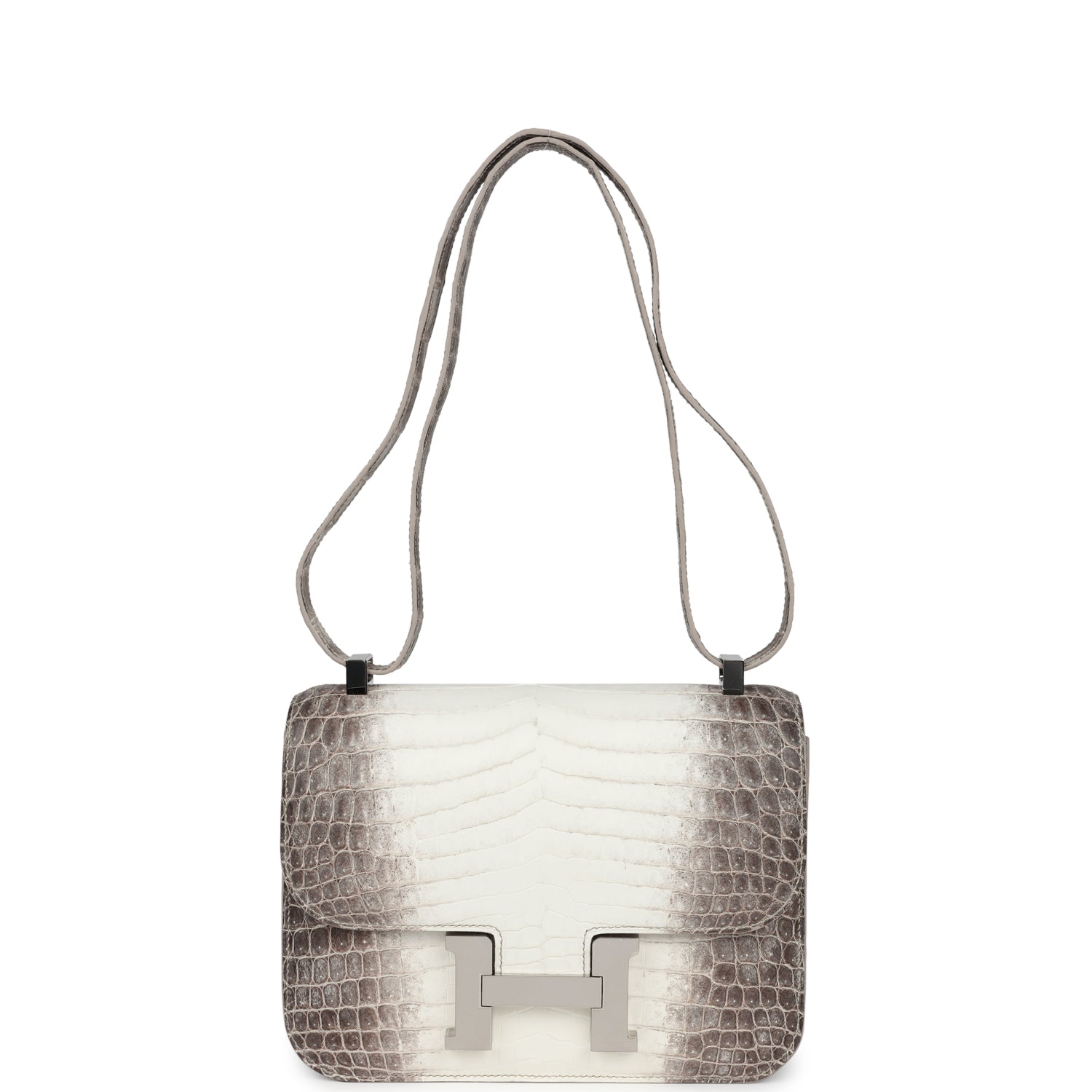 Hermes Constance 1-24 Himalaya Matte Niloticus Crocodile Palladium Hardware