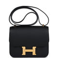 New Hermes Constance 18 Black Epsom Gold Hardware