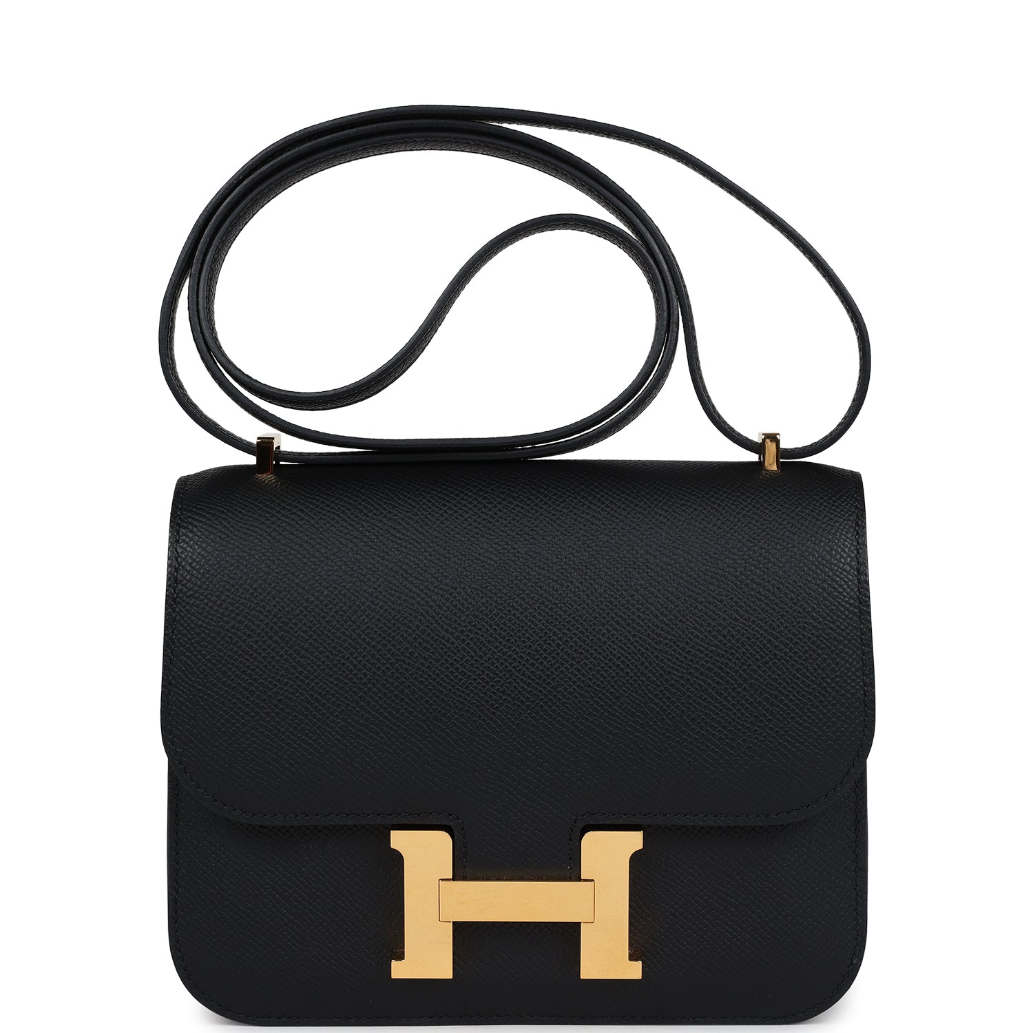 Hermes Constance 18 Black Epsom Gold Hardware