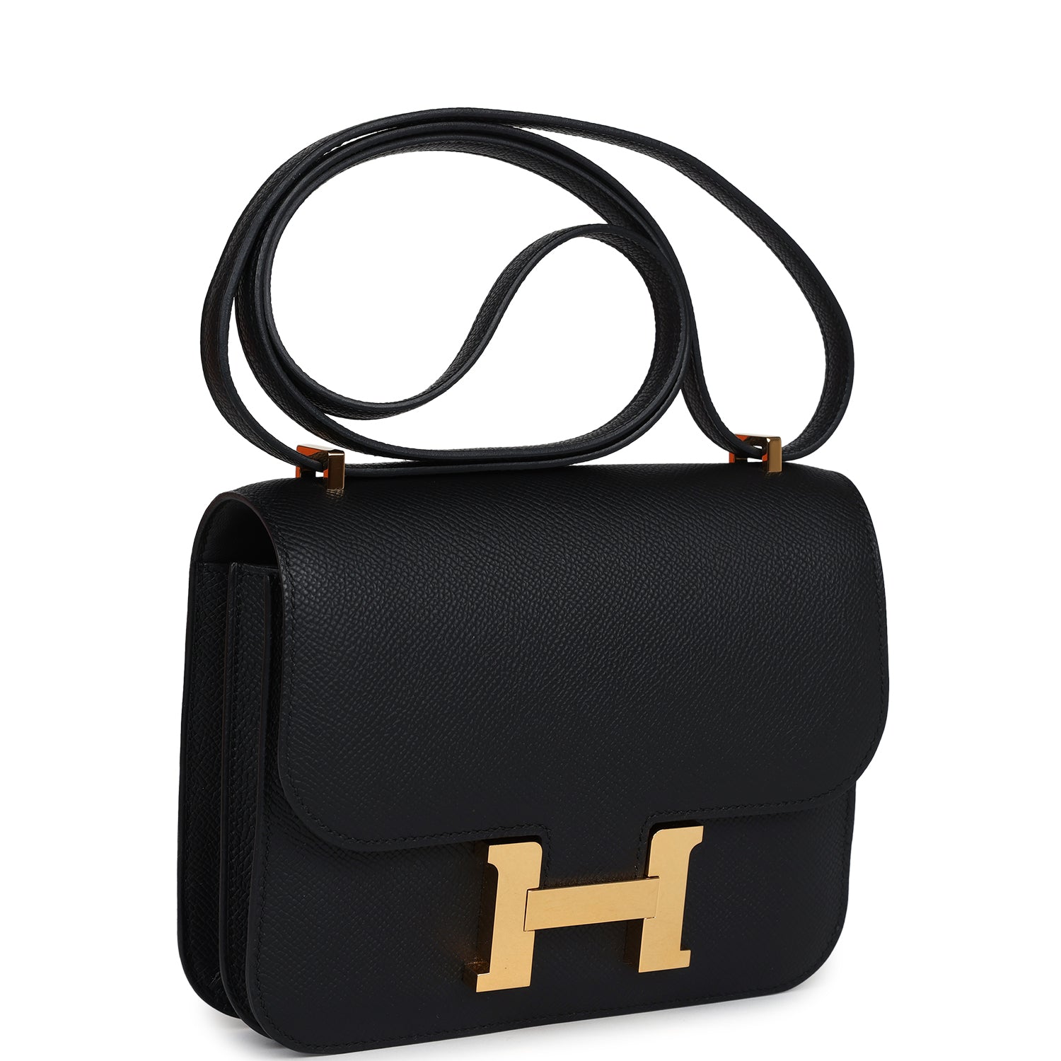 New Hermes Constance 18 Black Epsom Gold Hardware