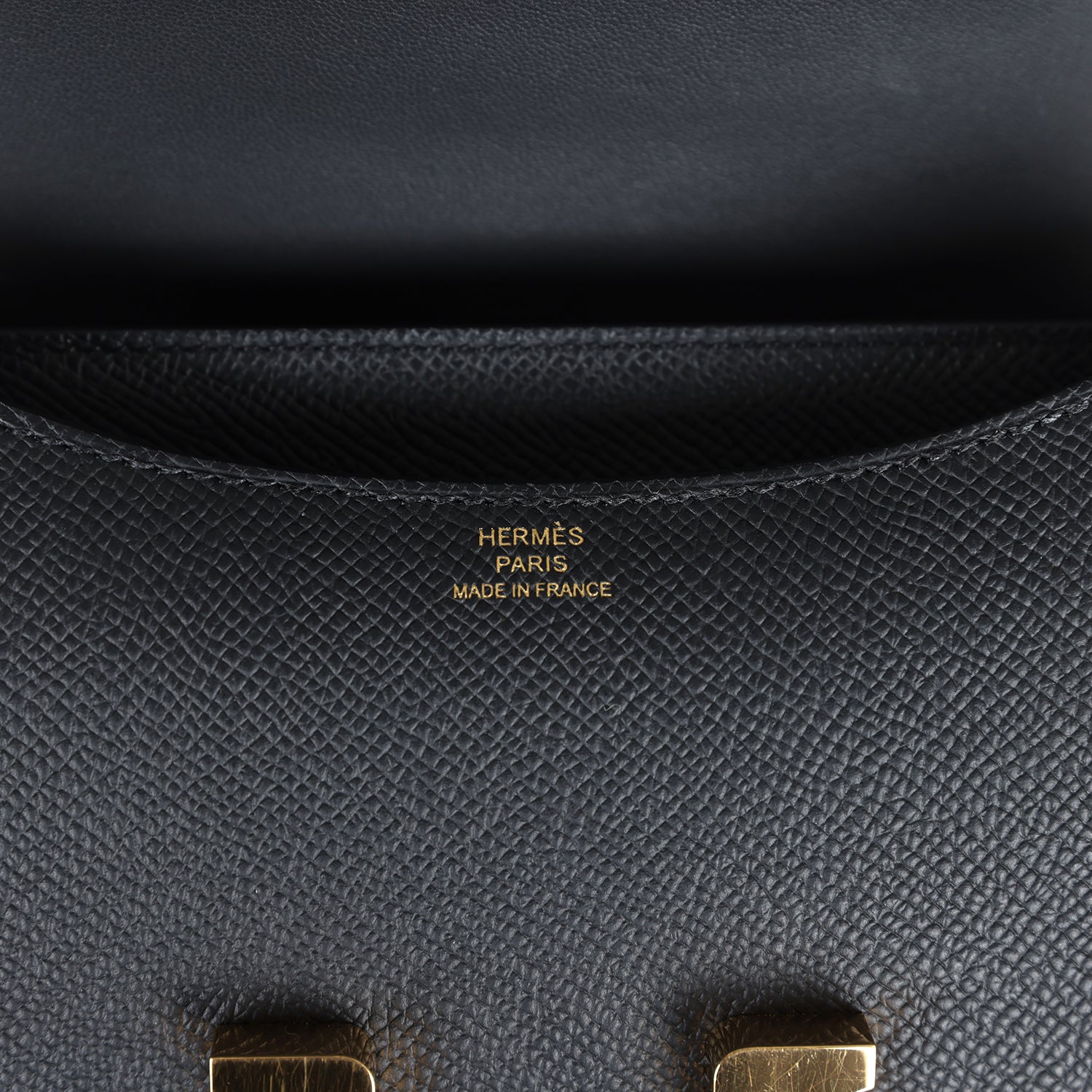 Hermes Constance 18 Black Epsom Gold Hardware