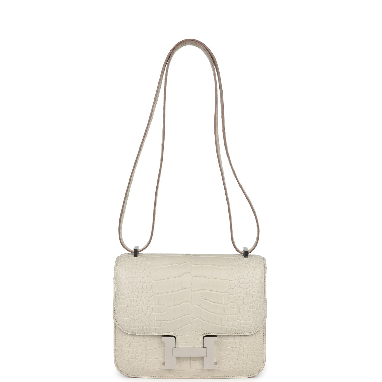 Hermes Constance 18 Beton Matte Alligator Palladium Hardware
