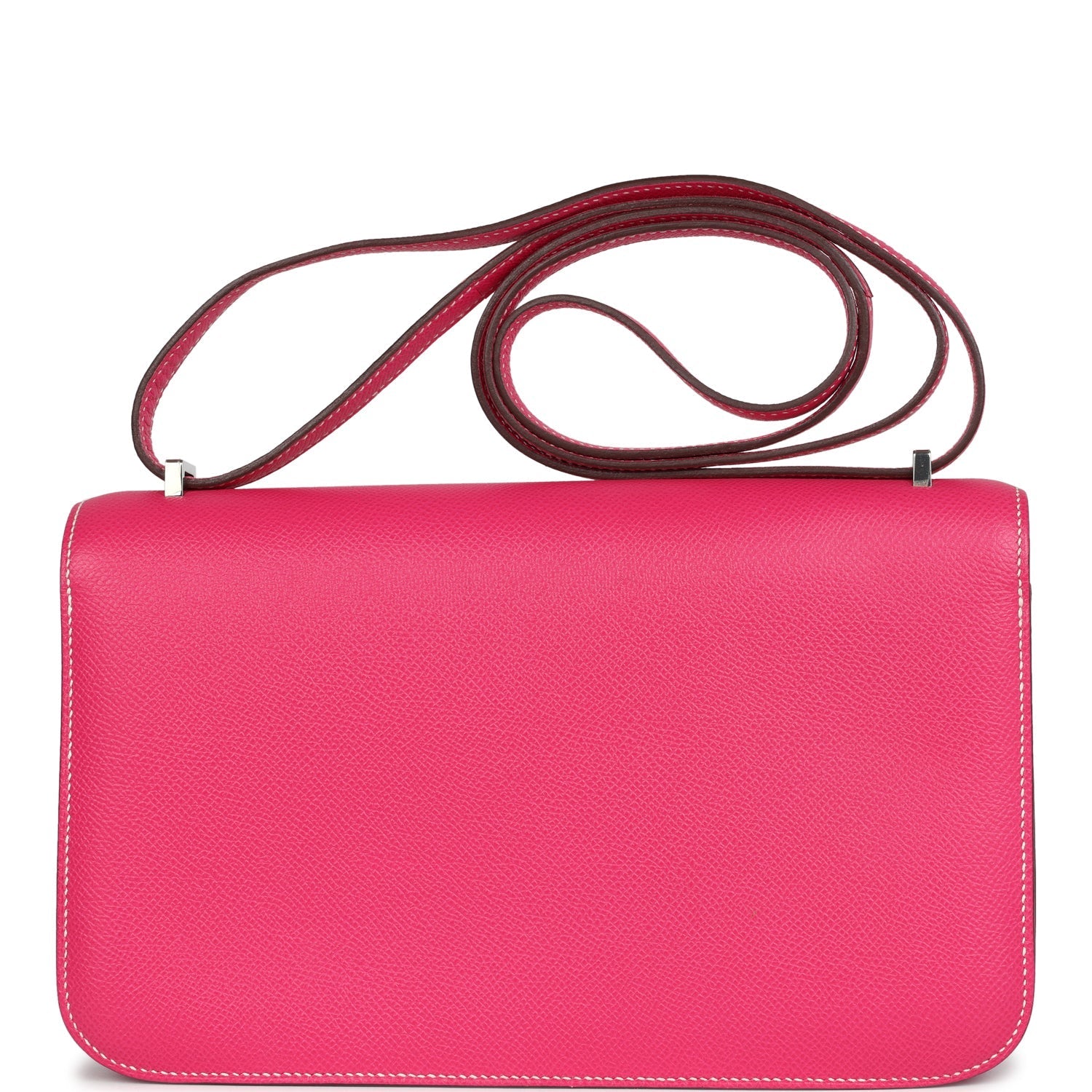 New Hermes Constance Elan Rose Tyrien Epsom Palladium Hardware