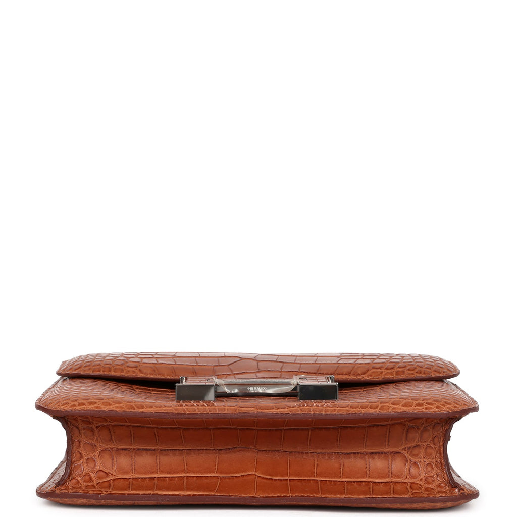 Hermes Constance 1-24 Gold Matte Alligator Marquette Palladium Hardware