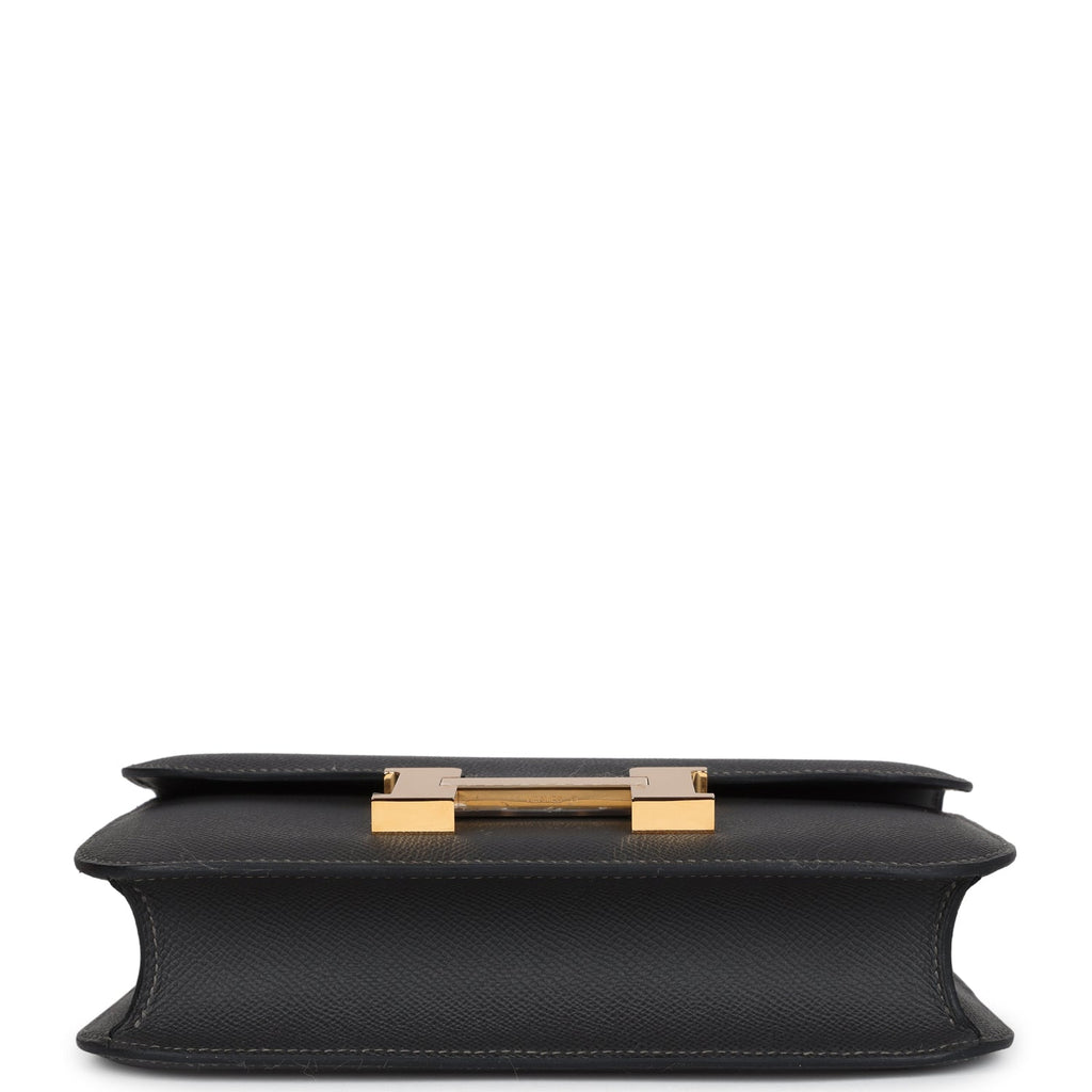 Hermes Constance 1-24 Graphite Epsom Gold Hardware
