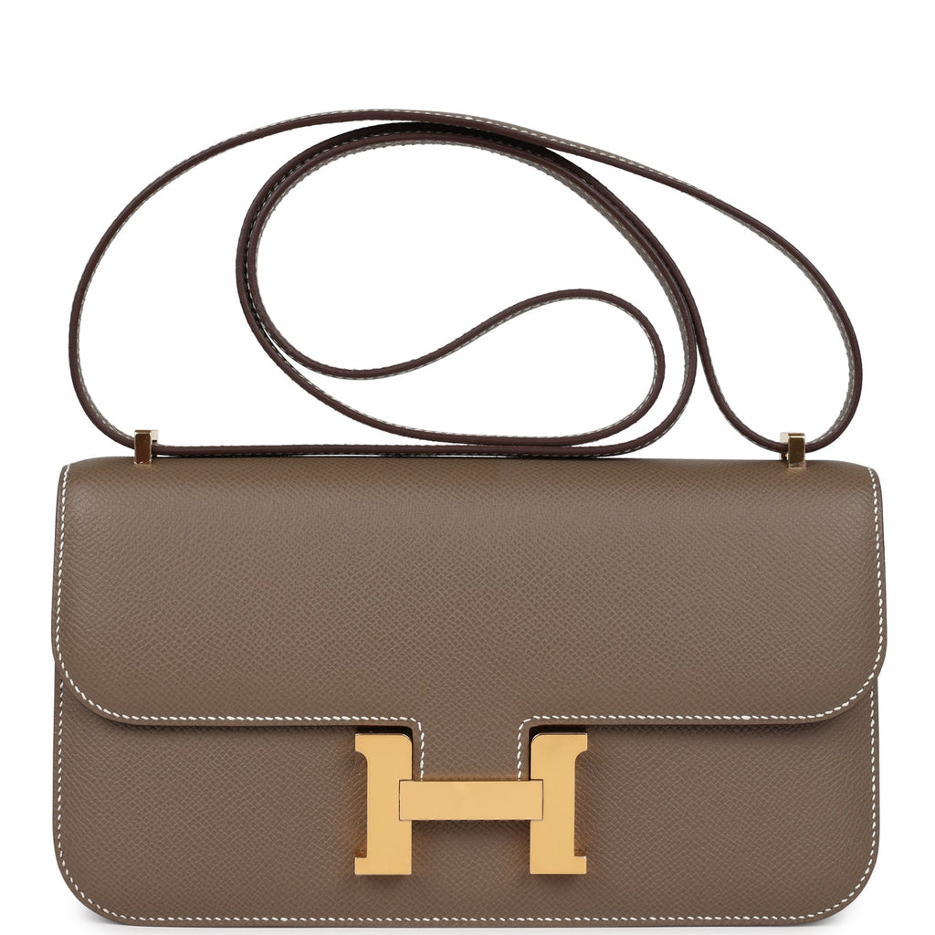 Hermes Constance Elan Etoupe Epsom Gold Hardware